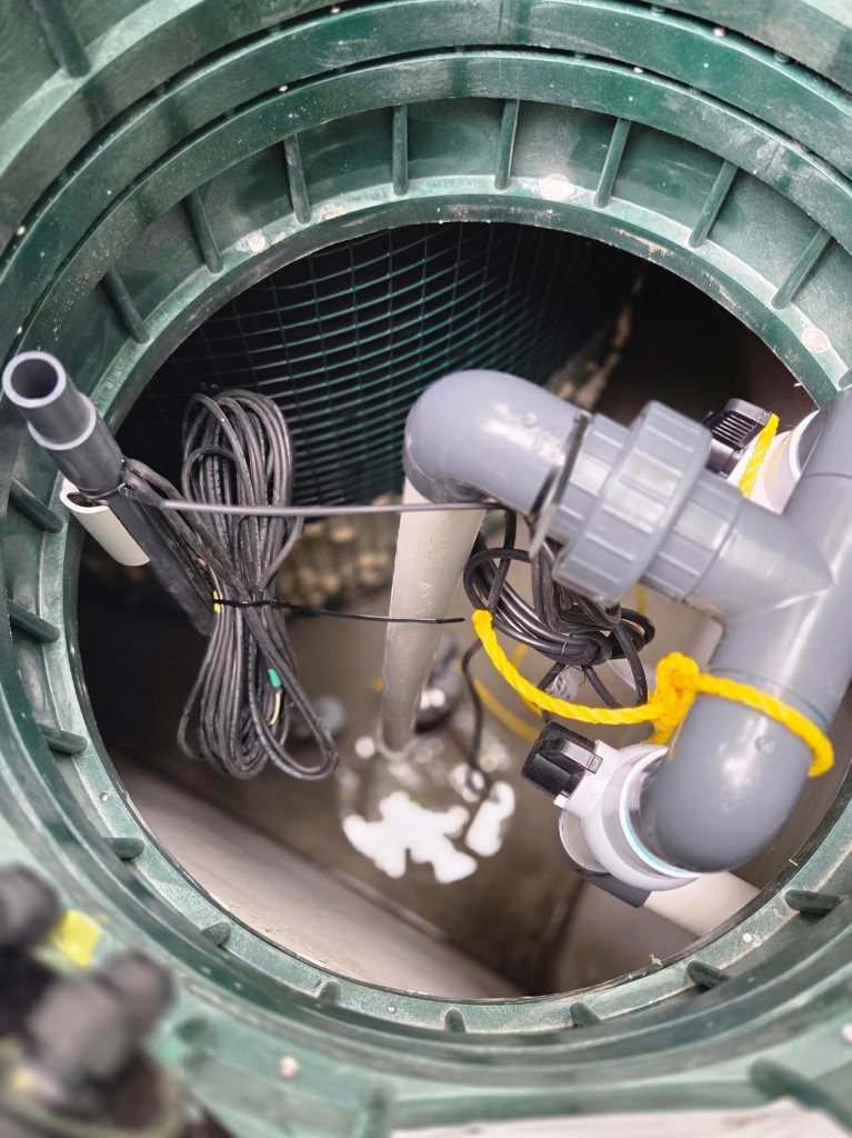 Effluent pump chamber internals